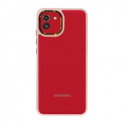 Husa spate pentru Samsung Galaxy A03 - Leaf Case Roz