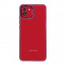 Husa spate pentru Samsung Galaxy A03 - Leaf Case Visiniu