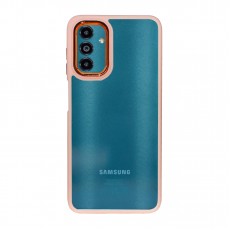 Husa spate pentru Samsung Galaxy A04S - Leaf Case Roz