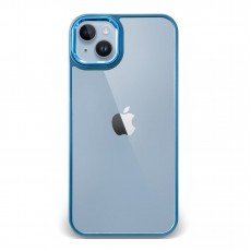 Husa spate pentru iPhone 14 Plus - Leaf Case Albastru