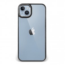 Husa spate pentru iPhone 14 Plus - Leaf Case Negru