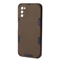 Husa spate pentru Samsung Galaxy A02S - Mantis Case Maro / Negru