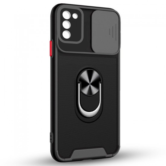 Husa spate pentru Samsung Galaxy A02S - Slide Case Negru