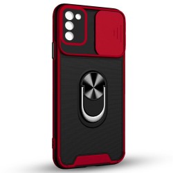 Husa spate pentru Samsung Galaxy A02S - Slide Case Rosu
