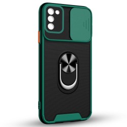Husa spate pentru Samsung Galaxy A02S - Slide Case Verde