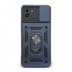 Husa spate pentru Samsung Galaxy A03 - Slide Case Albastru Inchis
