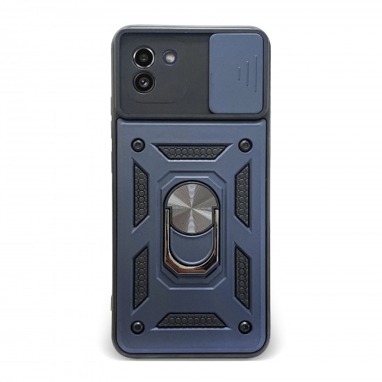 Husa spate pentru Samsung Galaxy A03 - Slide Case Albastru Inchis
