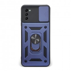 Husa spate pentru Samsung Galaxy A03S - Slide Case Albastru Inchis