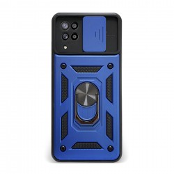 Husa spate pentru Samsung Galaxy A12 - Slide Case Albastru