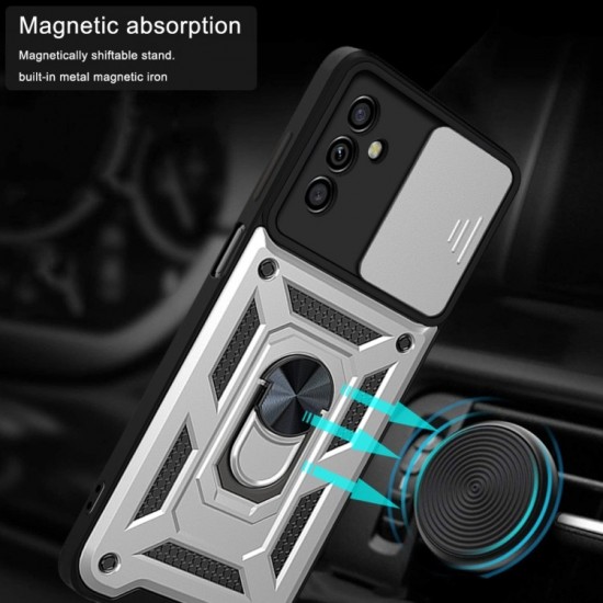 Husa spate pentru Samsung Galaxy A34 5G - Slide Case Albastru inchis