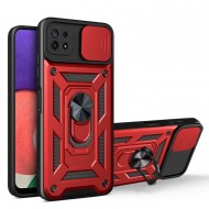 Husa spate pentru Samsung Galaxy A22 5G - Slide Case Rosu