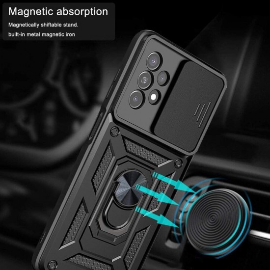 Husa spate pentru Samsung Galaxy A23 - Slide Case Albastru Inchis