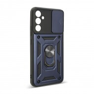 Husa spate pentru Samsung Galaxy A34 5G - Slide Case Albastru inchis