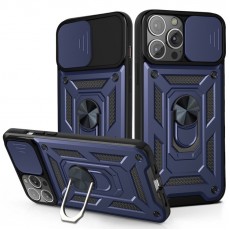 Husa spate pentru iPhone 13 Pro Max - Slide Case Albastru Inchis