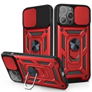 Husa spate pentru iPhone 13 Pro Max - Slide Case Rosu