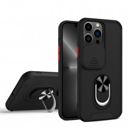 Husa spate pentru iPhone 13 Pro Max - Slide Case Negru