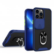 Husa spate pentru iPhone 13 Pro - Slide Case Albastru