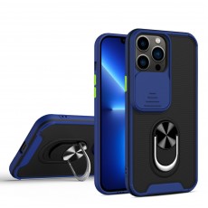 Husa spate pentru iPhone 13 Pro - Slide Case Albastru