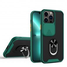 Husa spate pentru iPhone 13 Pro - Slide Case Verde
