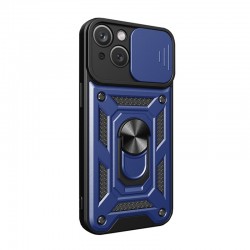 Husa spate pentru iPhone 13 - Slide Case Albastru Inchis