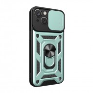 Husa spate pentru iPhone 14 - Slide Case Vernil
