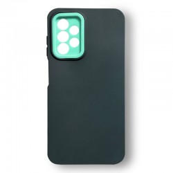 Husa spate pentru Samsung Galaxy A13 - Vanex Case Negru Turcoaz