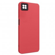 Husa spate pentru Samsung Galaxy A22 5G - Vanex Case Rosu Negru