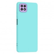 Husa spate pentru Samsung Galaxy A22 5G - Vanex Case Turcoaz Mov
