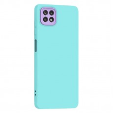 Husa spate pentru Samsung Galaxy A22 5G - Vanex Case Turcoaz Mov