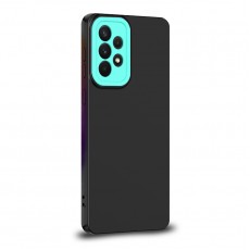Husa spate pentru Samsung Galaxy A52 - Vanex Case Negru Turcoaz