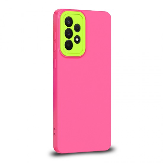 Husa spate pentru Samsung Galaxy A72 - Vanex Case Roz VerdeF