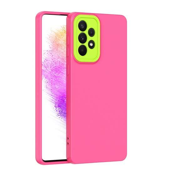 Husa spate pentru Samsung Galaxy A72 - Vanex Case Roz VerdeF