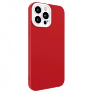Husa spate pentru iPhone 13 Pro - Vanex Case Rosu Alb
