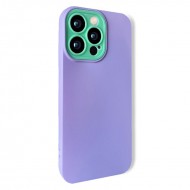 Husa spate pentru iPhone 13 Pro - Vanex Case Mov si Turcoaz