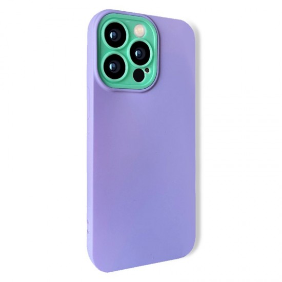 Husa spate pentru iPhone 13 Pro - Vanex Case Mov si Turcoaz