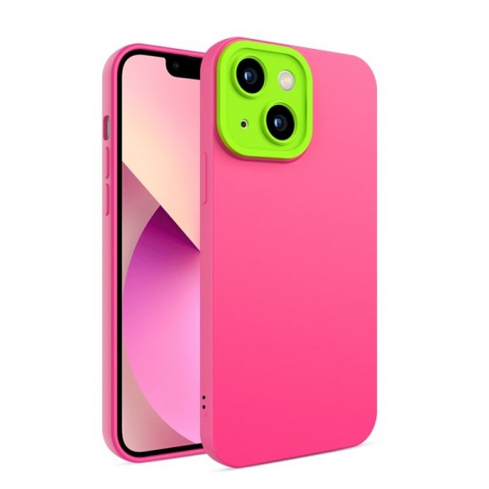 Husa spate pentru iPhone 13 - Vanex Case Roz VerdeF