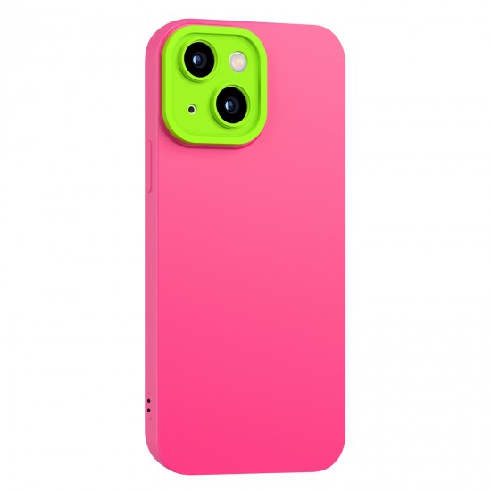 Husa spate pentru iPhone 13 - Vanex Case Roz VerdeF