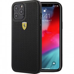 Husa spate pentru iPhone 12 - Ferrari Perforated Cover