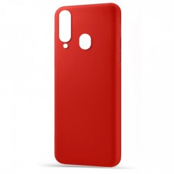 Husa spate pentru Samsung A20s - Silicon Line Rosu