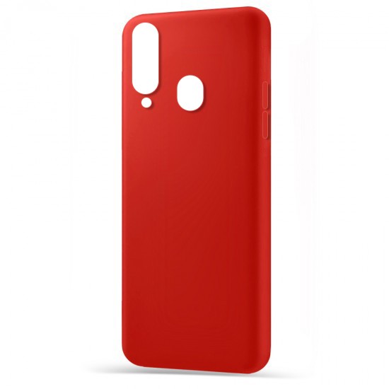 Husa spate pentru Samsung A20s - Silicon Line Rosu