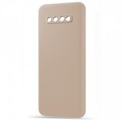 Husa spate pentru Samsung S10 - Silicon Line Maro
