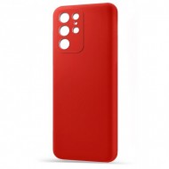 Husa spate pentru Samsung S22 Ultra - Silicon Line Rosu