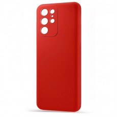 Husa spate pentru Samsung S22 Ultra - Silicon Line Rosu