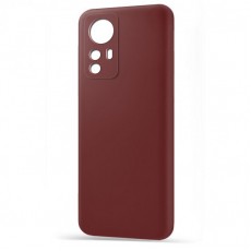 Husa spate pentru Xiaomi 12 Pro - Silicon Line Marsala