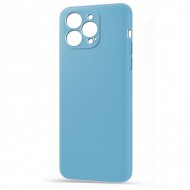 Husa spate pentru iPhone 12 Pro Max - Silicon Line Bleu Ciel