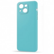 Husa spate pentru iPhone 14 - Silicon Line Bleu Ciel