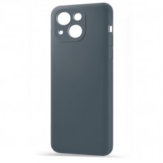 Husa spate pentru iPhone 14 - Silicon Line Gri Inchis