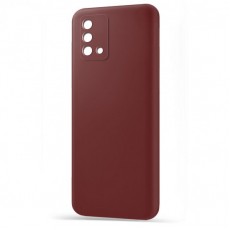 Husa spate pentru Oppo A74 - Silicon Line Marsala