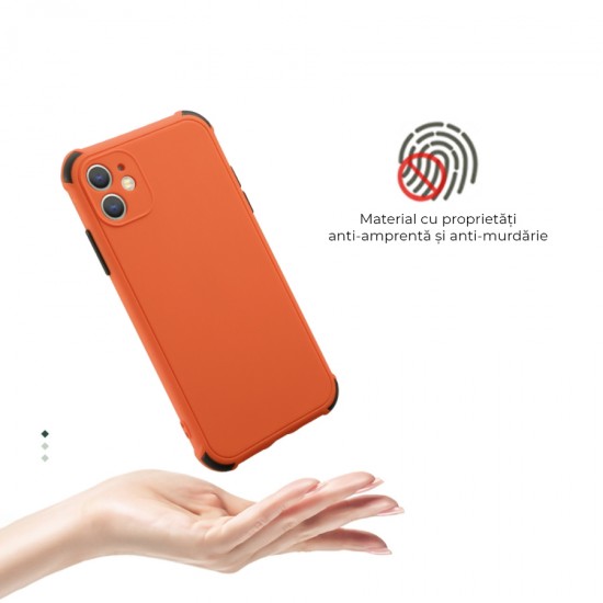 Husa spate pentru iPhone 12 Pro - Air Matte Case Gri/Rosu