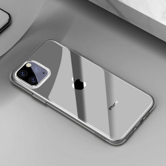 Husa spate pentru iPhone 11 Pro Baseus Basic Case - Negru/Transparent